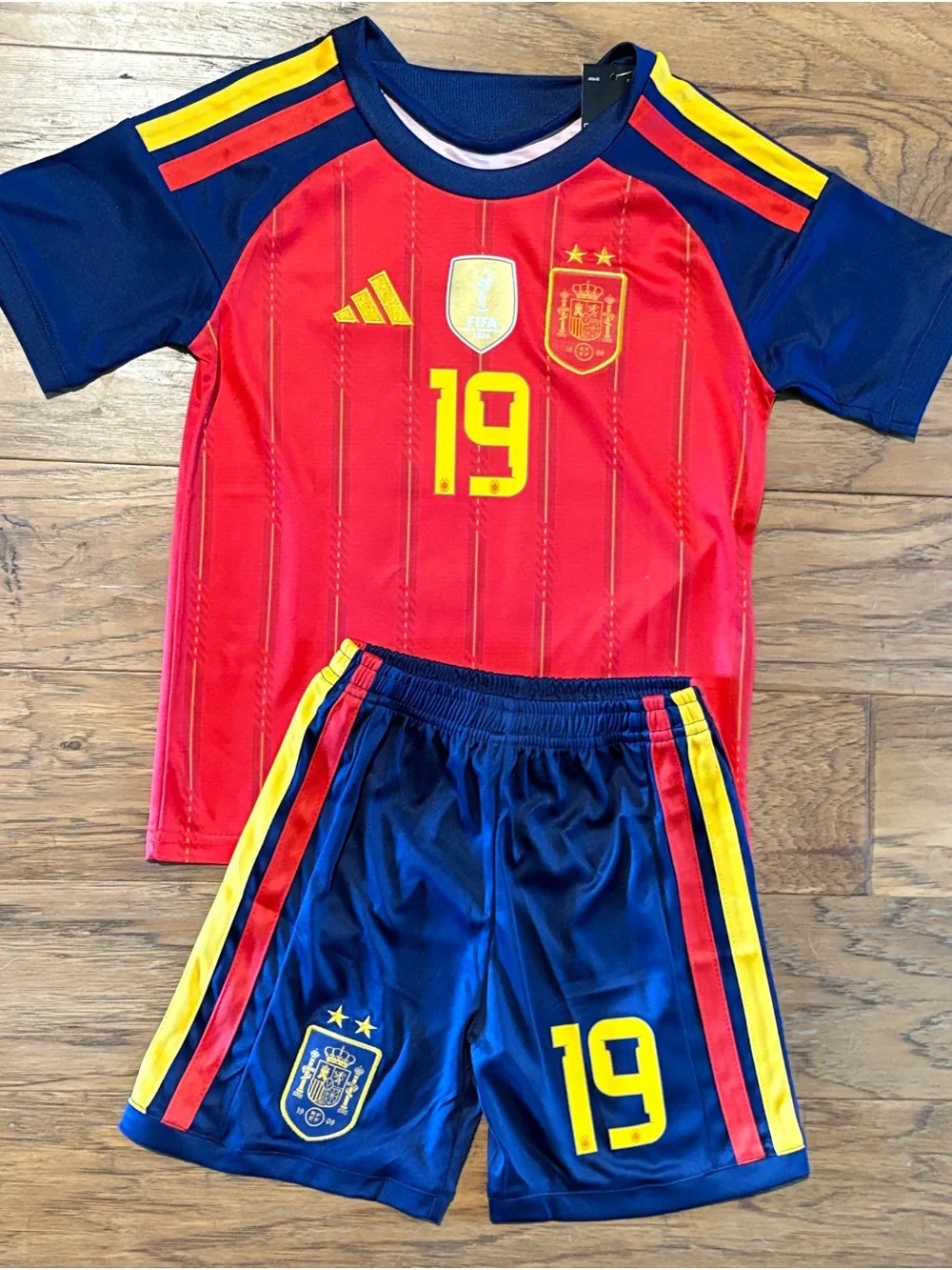 Spain Lamine Yamal ADIDAS Youth Soccer Jersey set - Jersey + Short